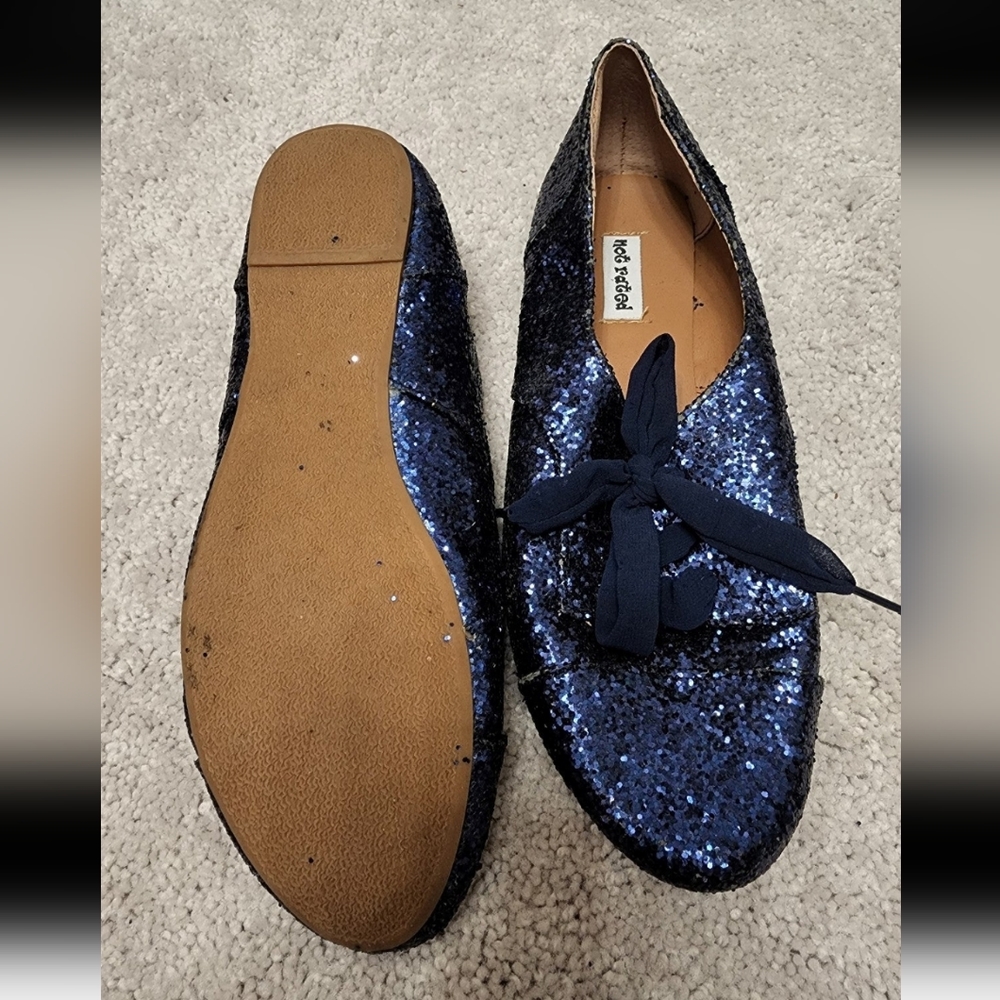 Not Rated Blue Glitter Shoes